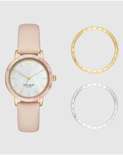 Metro Beige Analogue Watch KSW1520B
