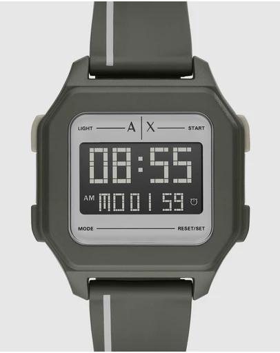 Green Men's Digital Watch