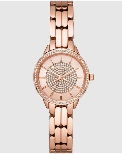 Allie Rose Gold-Tone Analogue Watch MK4413