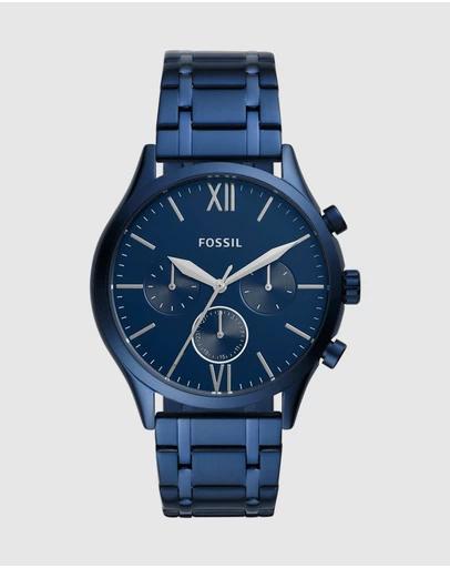 Fossil Fenmore Midsize Navy Blue Watch BQ2403