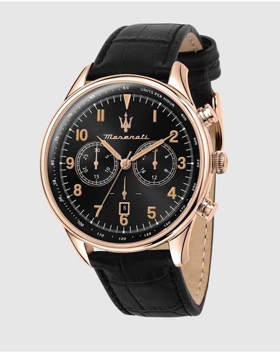 Maserati Tradizione Black Chronograph Watch