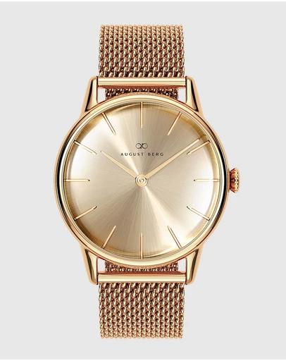 Serenity 32mm Gold Plated Mesh Watch