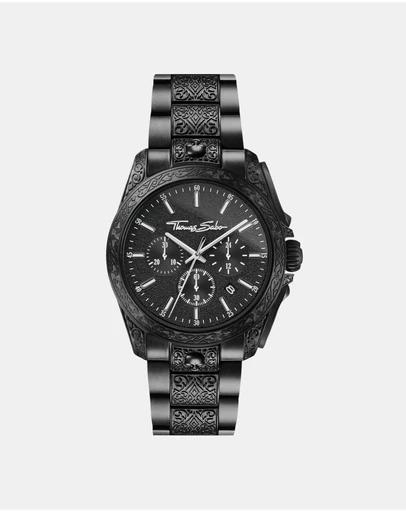Men's Watch Rebel At Heart Chronograph Black