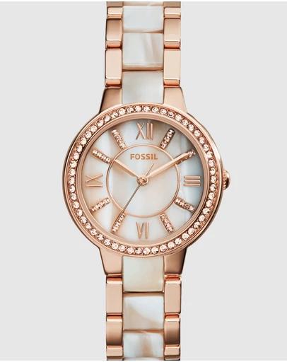 Virginia Rose Gold-Tone Analogue Watch