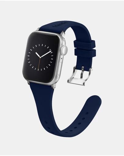 Slim Silicone Band with Classic Silver Buckle ??The Gippsland ??Apple Compatible