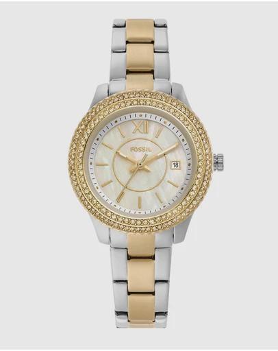 Fossil Stella Two Tone Watch ES5138