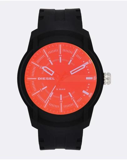 Armbar Black Analogue Watch DZ1819