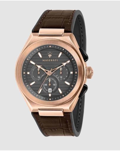 Triconic 43mm Gold Watch