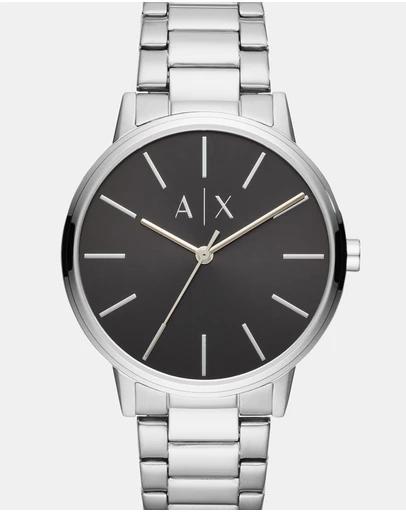 Silver-Tone Men's Analogue Watch