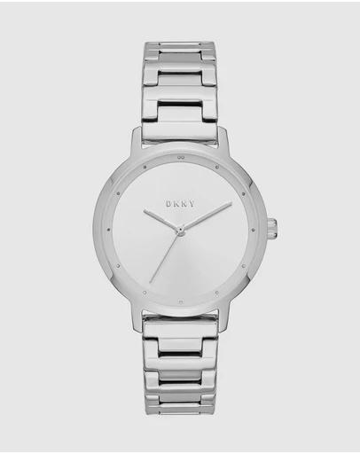 The Modernist Silver-Tone Analogue Watch NY2635I