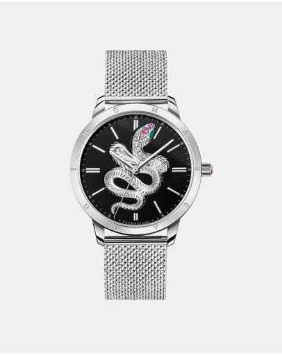 Women's Watch Snake In 3D Optics Silver