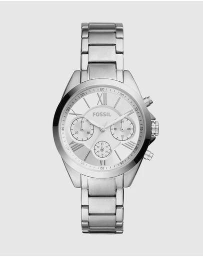 Fossil Modern Courier Midsize Silver Watch BQ3035