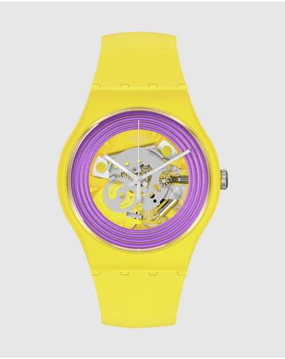 PURPLE RINGS YELLOW