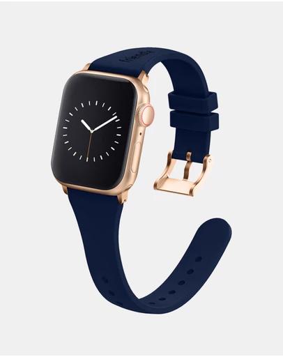 Slim Silicone Band with Classic Gold Buckle ??The Gippsland ??Apple Compatible
