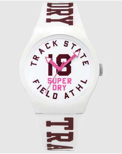 Urban Track and Field White Watch