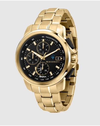 Maserati Successo Solar Gold Chronograph