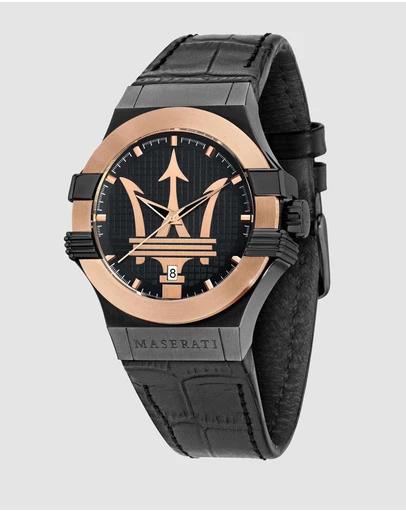 Potenza 42mm Rose Gold Bezel Watch
