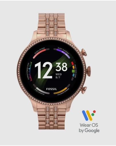 Fossil GEN 6 Rose Gold Smartwatch FTW6077
