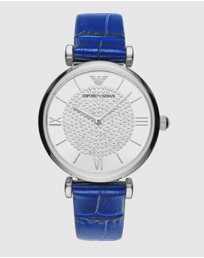 Blue Analogue Watch