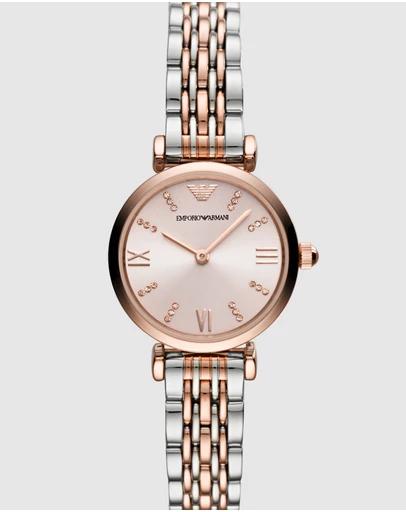 Two Tone Analogue Watch AR11223