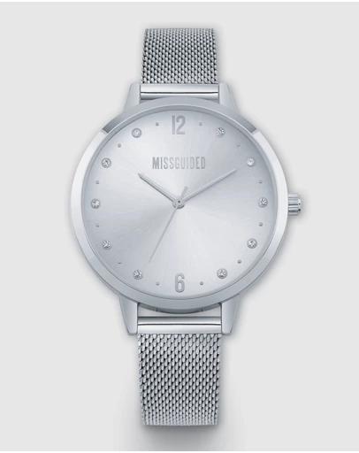 Missguided Silver Mesh