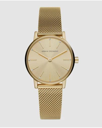 Gold-Tone Analogue Watch AX5567