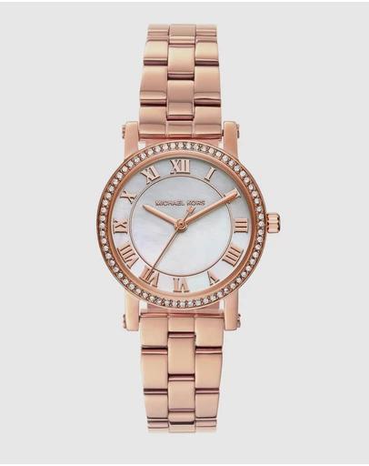 Norie Rose Gold-Tone Analogue Watch MK3558
