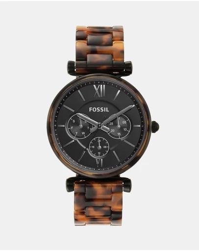 Carlie Multifunction Tortoise Acetate Watch