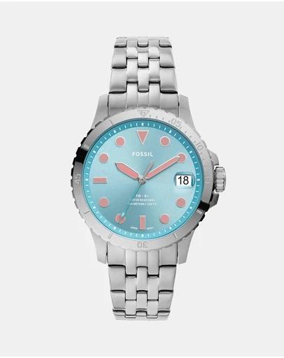 FB-01 Silver-Tone Analogue Watch