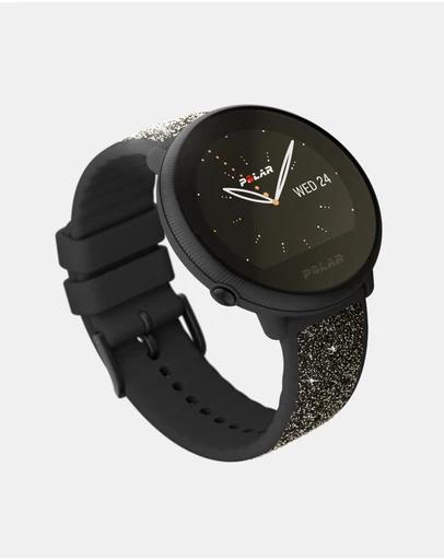 Polar Ignite 2 Black Pearl with Crystal Wristband Bundle