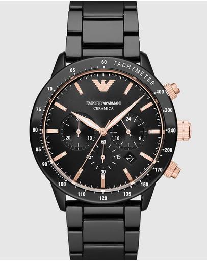 Black Chronograph Watch