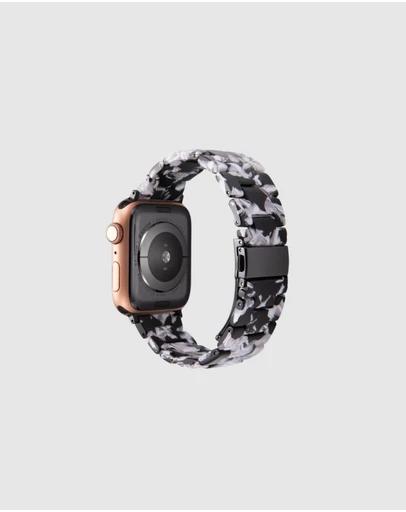 Rosetta Watch Strap Black White