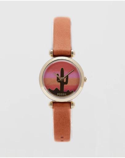 26mm Tillie Mini Three-Hand Leather Watch