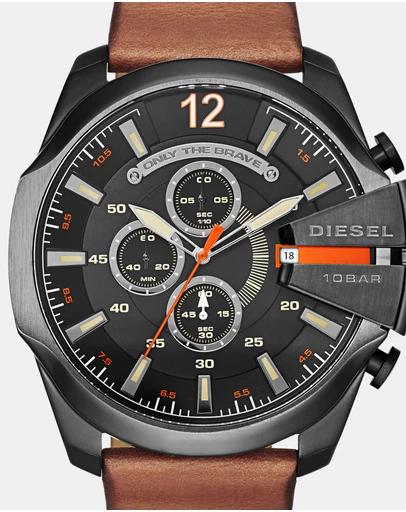 Mega Chief Brown Chronograph Watch DZ4343