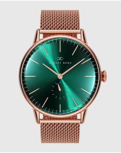 Serenity 40mm Rose Gold Plated Mesh Watch