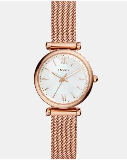 Carlie Rose Gold-Tone Analogue Watch ES4433