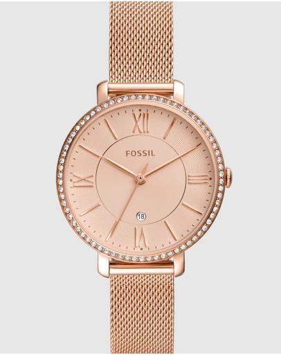 Jacqueline Rose Gold-Tone Analogue Watch ES4628