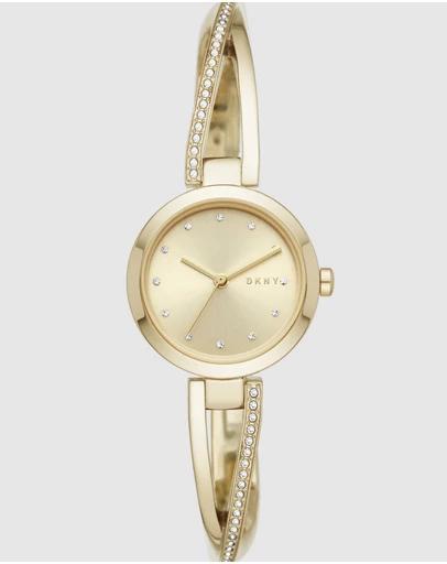 Crosswalk Gold-Tone Analogue Watch NY2830