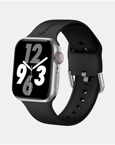 Silicone Band with Modern Silver Buckle ??The Byron ??Apple Compatible