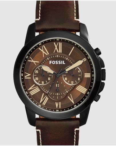 Grant Dark Brown Chronograph Watch