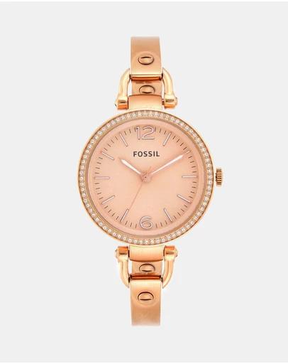 Georgia Rose Gold-Tone Analogue Watch