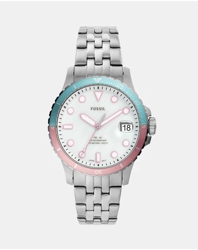 FB-01 Silver-Tone Analogue Watch