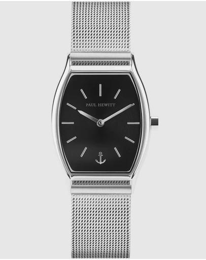 Modern Edge Silver Mesh Watch