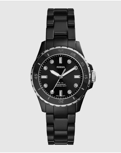 FB-01 Black Analogue Watch