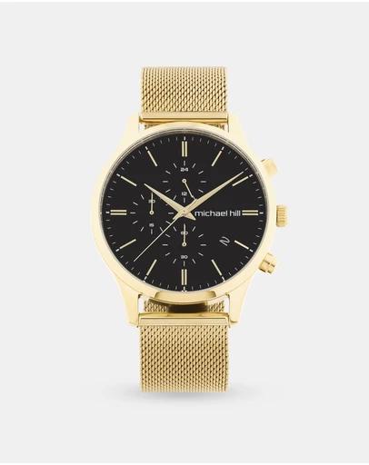 Men's Chronograph Watch in Gold Tone Stainless Steel