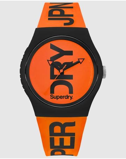 Orange Silicone Sports Watch