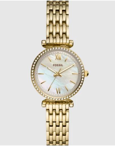 Carlie Mini Gold-Tone Analogue Watch