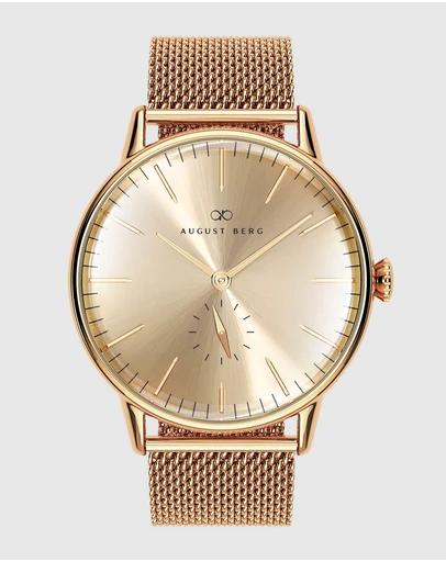 Serenity 40mm Gold Plated Mesh Watch