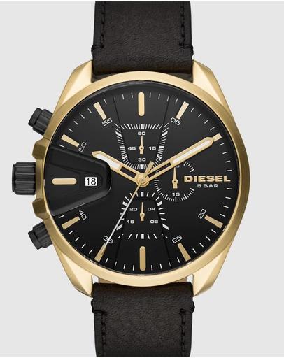 MS9 Black Chronograph Watch