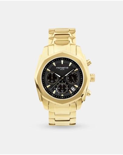Men's Solar Chronograph Watch in Gold Tone Stainless Steel